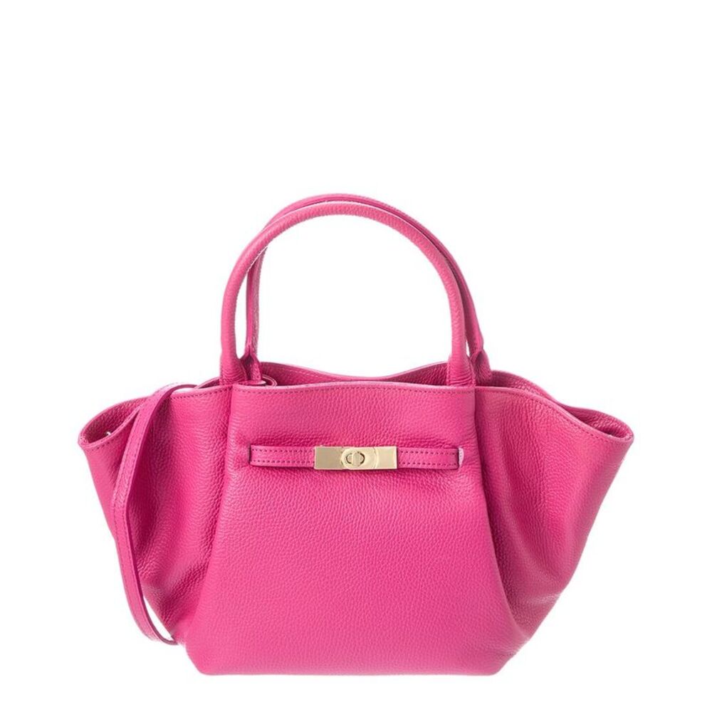 Italian Leather Top Handle Tote